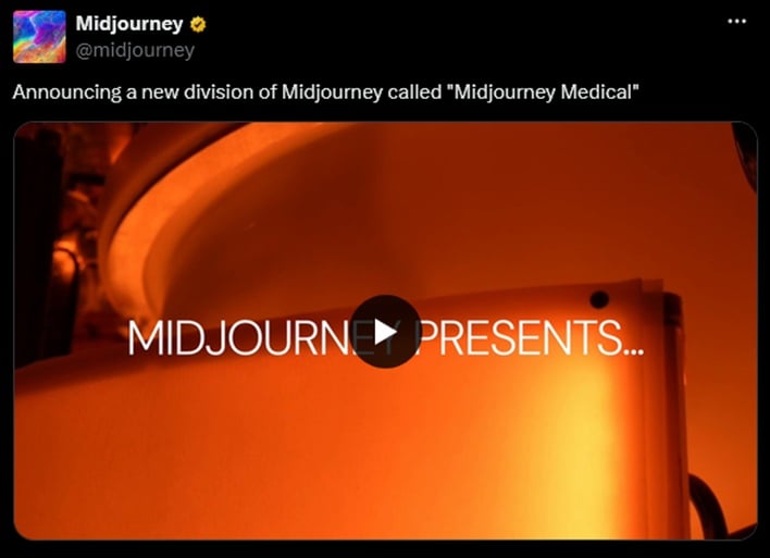 midjourney medical x twitter post