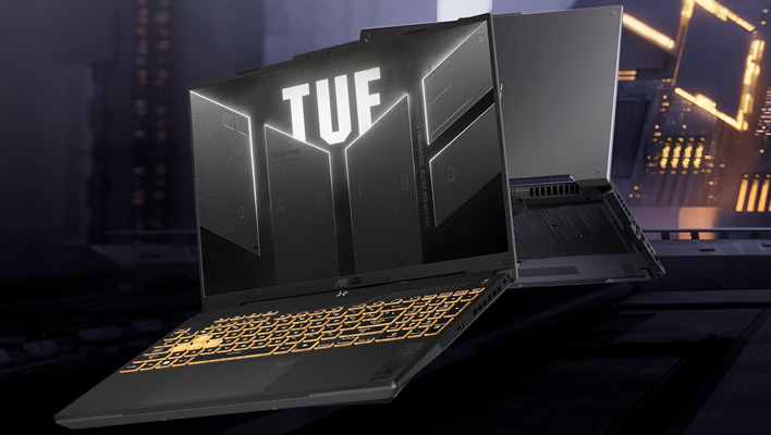 ASUS TUF Gaming F16 laptop renders.