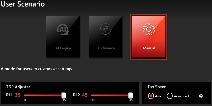 msi center power profiles