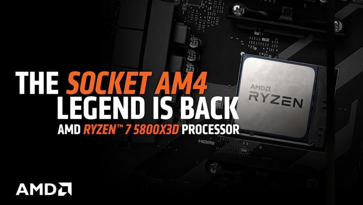 AMD Ryzen 7 5800X3D 10th Anniversary Edition legend banner.
