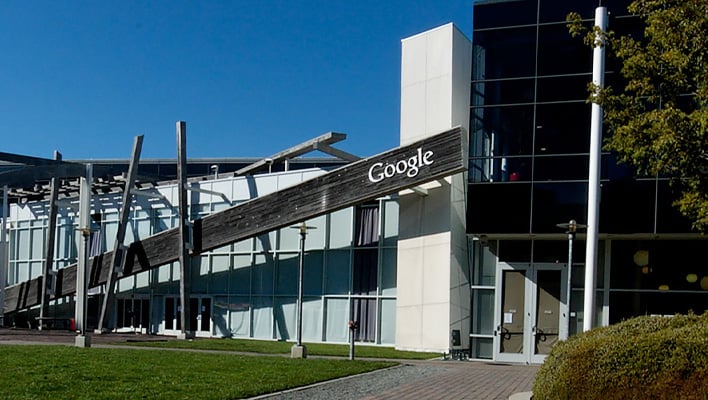 Googleplex campus.