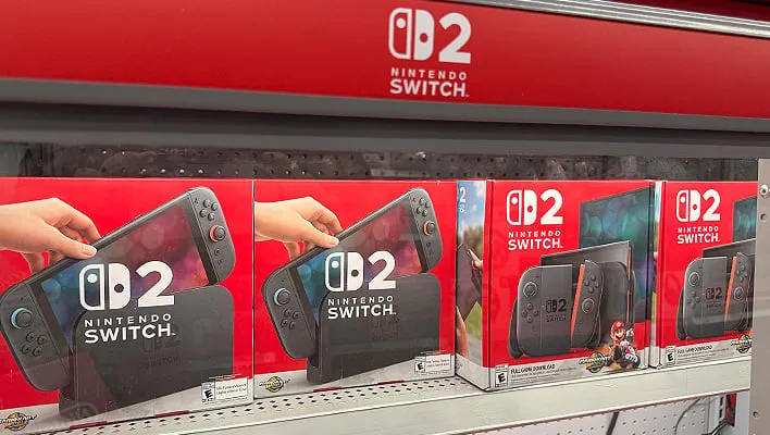 Nintendo Switch 2 display.