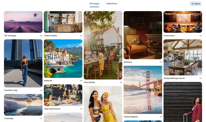 google all images homepage