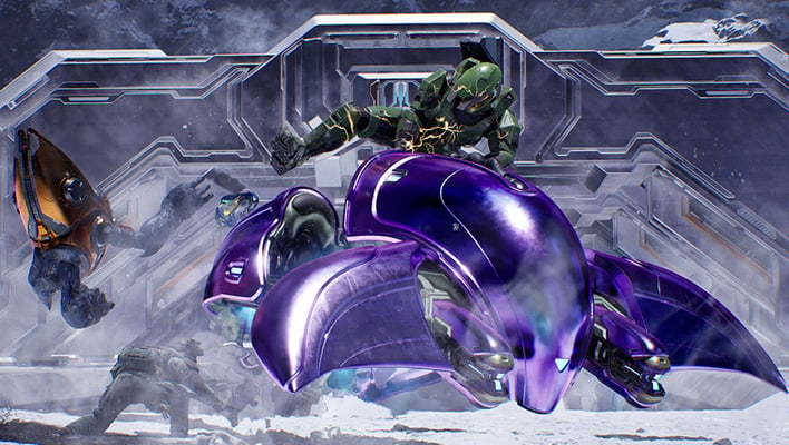 Scene from Halo: Campaign Evolved.
