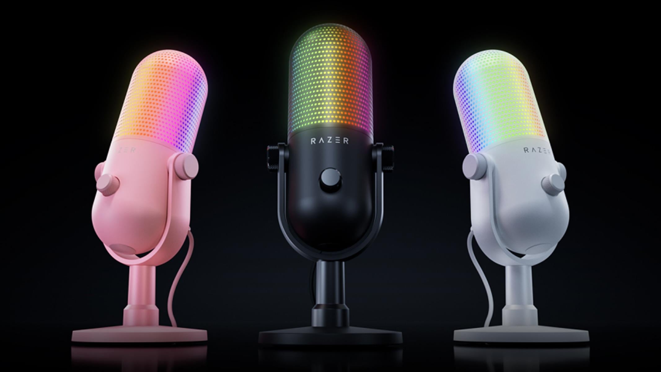 Razer Seiren V3 Chroma Gaming Mic Adds A 32-Bit DSP For Clean Audio