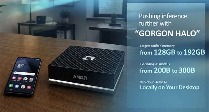 amd gorgon halo on desk