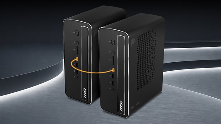 Dual MSI Pro Max Edge AI+ mini PCs.