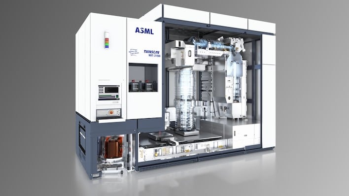 asml twinscan nxt 2150i machine gradient