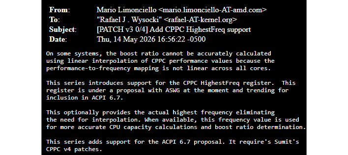 add cppc highestfreq support1
