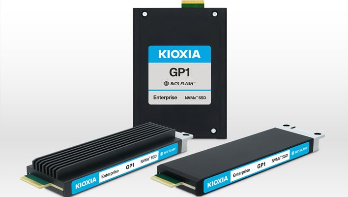 Kioxia GP1 SSDs.
