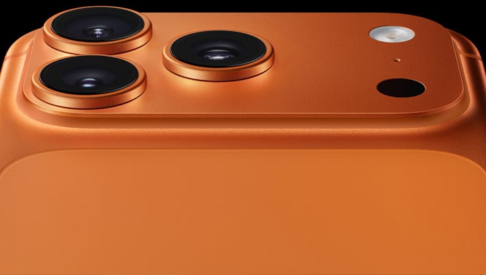 Apple iPhone 17 Pro in orange
