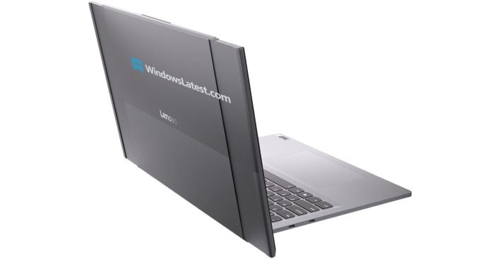 Lenovo Project Swan rollable laptop, rear