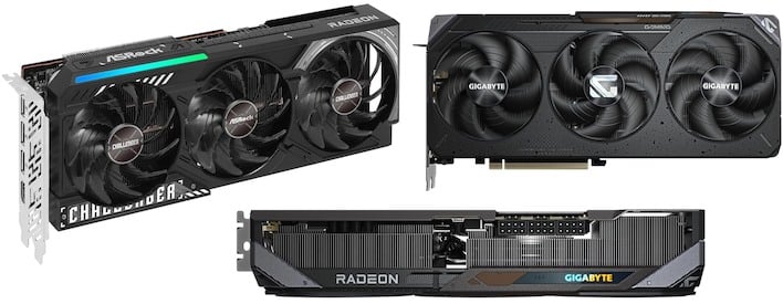 asrock and gigabyte radeon cards