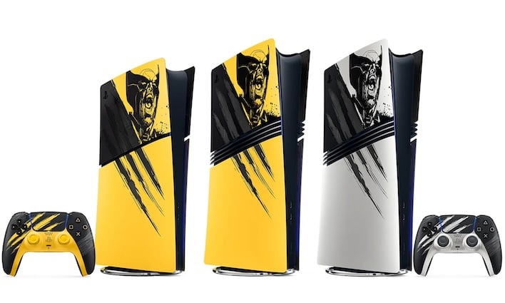 Wolverine Limited Edition PS5 consoles and controllers.