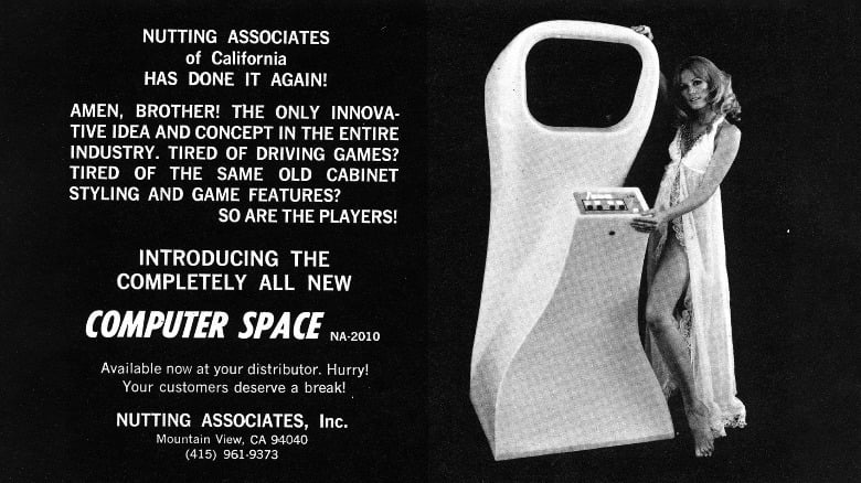 Original ad for the Computer Space machine