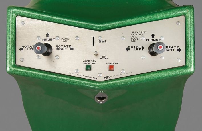 Computer Space arcade control panel