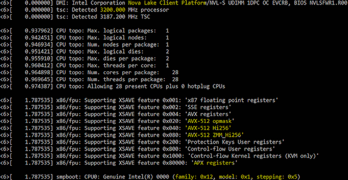 nova lake boot log intel gfx ci instlatx64