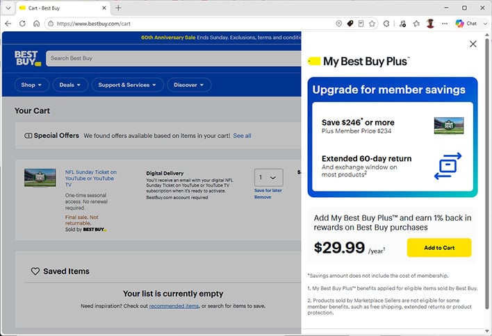 NFL Sunday Ticket at Best Buy