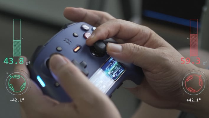 Genki Manta is one of the rare few controllers with joystick tension adjustment, and they're TMR.