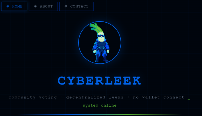 CyberLeek home page.