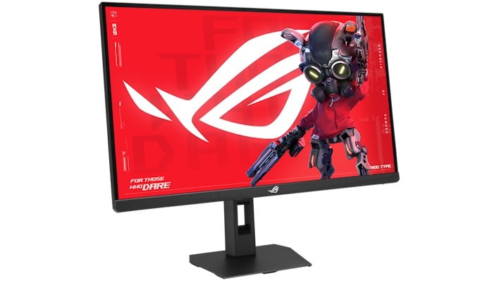 asus rog xg27ucmg left angle
