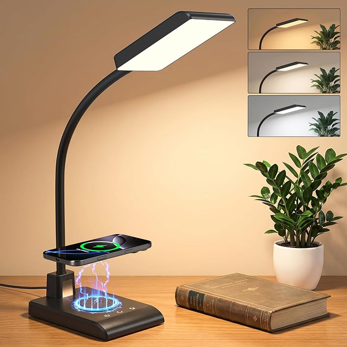 Hansang's Desk Lamp With Wireless Charger.