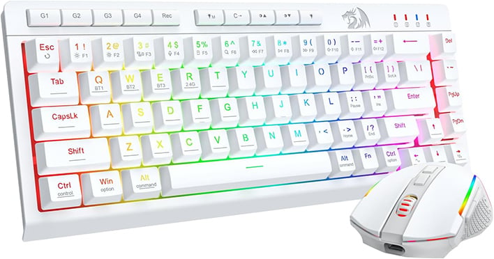 Redragon Wireless Gaming Keyboard and Mouse Combo.