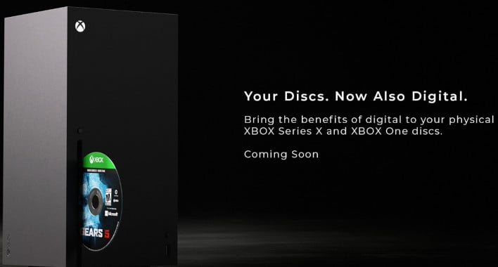 Official Xbox disc-to-digital graphic