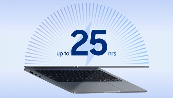Samsung says its Galaxy Book6 lasts up to 25 hours on a single charge