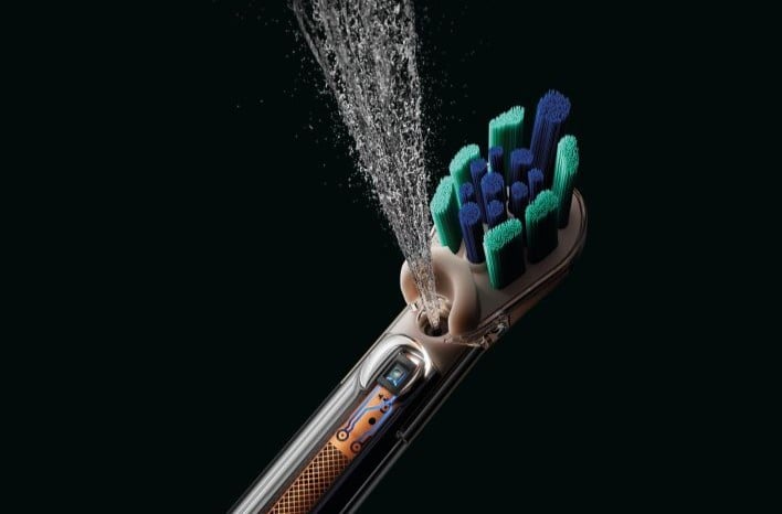 The CameraJet: a bidet for your teeth