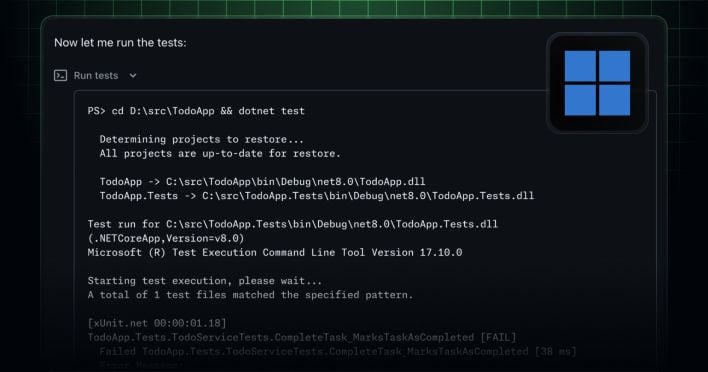 Copilot coding agents with Windows Projects