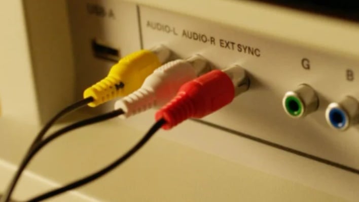 rca audio sync rgb connections