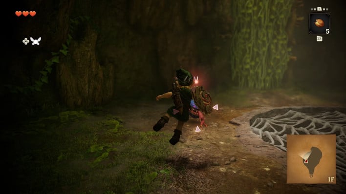 Dodging in Ocarina of Time Remake.