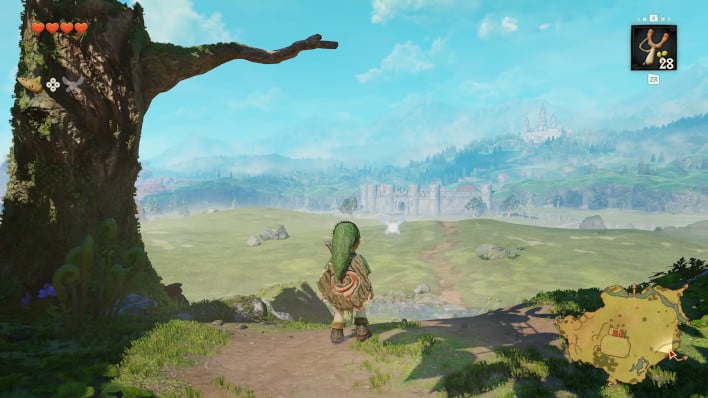 Hyrule Field looks as expansive, if not moreso than Breath of The Wild.