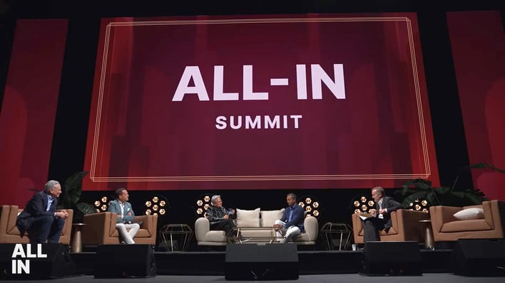 jensen huang donald trump all in summit stage
