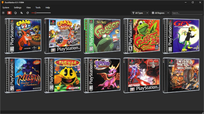 DuckStation UI screenshot.