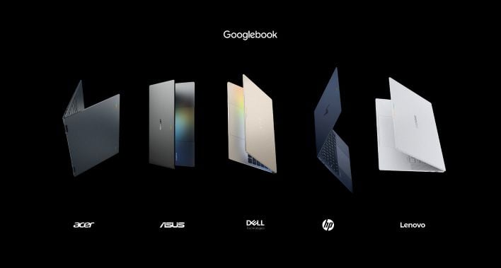 Five brands take the lead in this first wave of Googlebooks