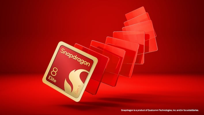 snapdragon 8 elite flying tiles render