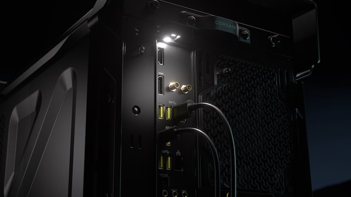 corsair warthog rear panel io led illumination