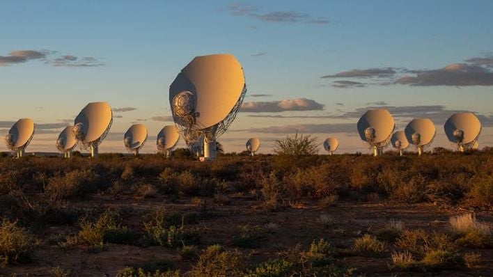 The impressive MeerKAT telescope array in South Africa