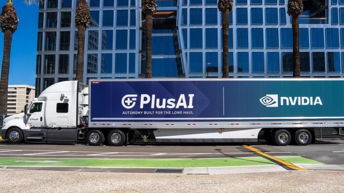 For future reference, NVIDIA logo on truck does not equal NVIDIA products within