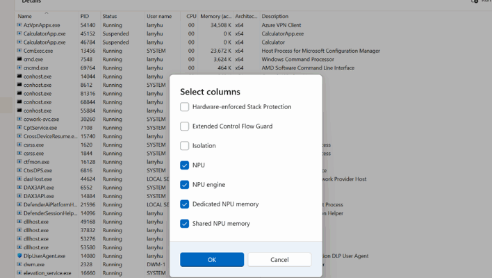 windows 26h2 npu settings