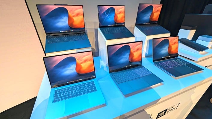 six rtx spark laptops
