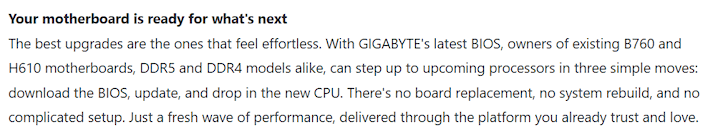 gigabyte motherboard is ready