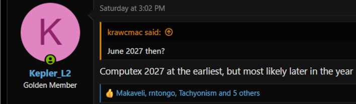Kepler_L2's estimated RDNA 4 release window.