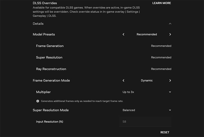 DLSS 4.5 controls in GeForce NOW