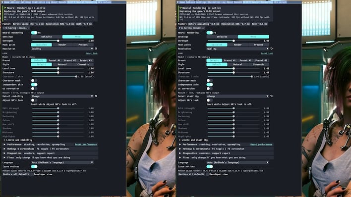 before after cyberpunk2077 neuralrendering