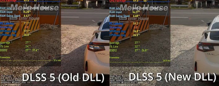 dlss5 old vs dlss5 new forza