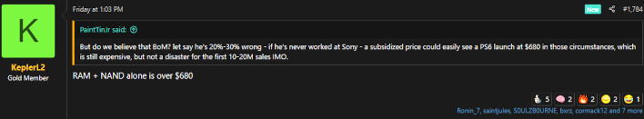 Kepler_L2 comments on NeoGAF.